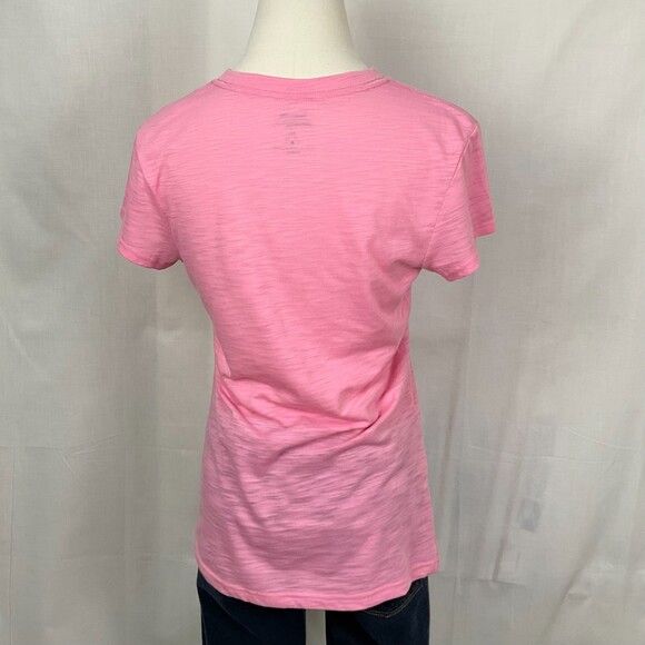 Disney Parks Mickey Mouse T-Shirt Fitted Pink Burnout Graphic Tee Sz Med Crew - Picture 4 of 6